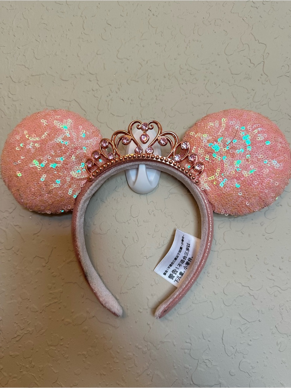 Pink Sequin Princess Ear Headband for Kids Disney